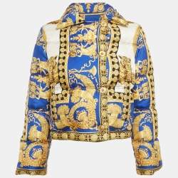 Versace★素敵！Medusa Print Women's Blouson Nylon Jacket NWT $1990 Versace Medusa Print Women's Blouson Nylon Jacket