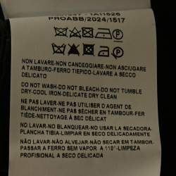 Pre Owned Versace Grey Printed Silk Blend Lace Trim Bralette Top XS