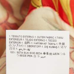 Pre Owned Versace Multicolor Barqoue Print Silk Short Sleeve Shirt S