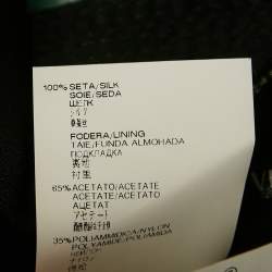 Pre Owned Versace Black Butterfly Print Jersey One Shoulder Dress L