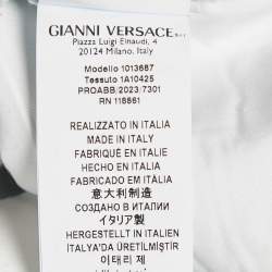 Pre Owned Versace Light Blue Stone Washed Denim Medusa 95' Straight Fit Jeans M Waist 27" 