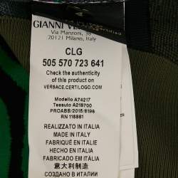 Pre Owned Versace Multicolor Animal Print Jersey Sweatshirt S