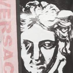 Pre Owned  Versace Black Make It Happen Print Cotton T-Shirt S 