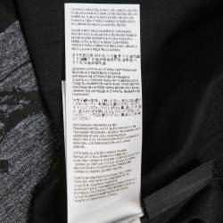 Pre Owned  Versace Black Make It Happen Print Cotton T-Shirt S 
