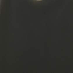 Pre Owned  Versace Black Silk Cut Out Neck Paneled Mini Dress L