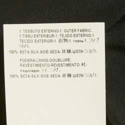 Pre Owned Versace Black Silk Metal Detail Short Dress S