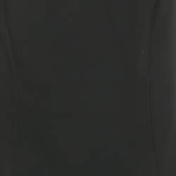 Pre Owned Versace Black Silk Metal Detail Short Dress S