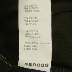 Pre Owned Versace Black Jersey Halter Neck Top M