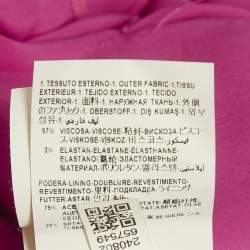 Pre Owned Versace Pink Crepe Medusa Detail Sheath Dress M