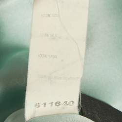 Pre Owned Versace Mint Green Satin V-Neck Short Dress S