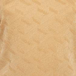 Pre Owned Versace Dark Beige Rib Knit Sweater M 