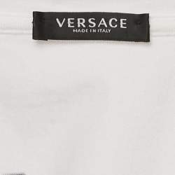 Pre Owned Versace White Cotton Tresor De La Mer Crew Neck T-Shirt S