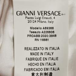 Pre Owned Versace White Cotton Tresor De La Mer Crew Neck T-Shirt S