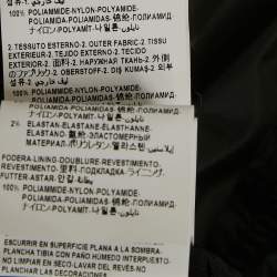 Pre Owned Versace Black/White Paneled Nylon Bomber Jacket S