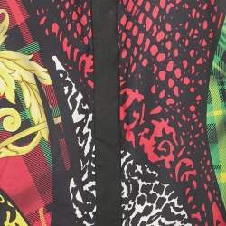 Pre Owned Versace Multicolor Printed Silk Shirt M