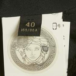 Pre Owned Versace Multicolor Printed Silk Top and Skirt Set S