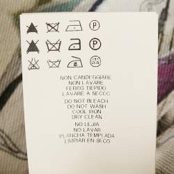 Pre Owned Versace Multicolor Printed Denim Shorts S/Waist 24"