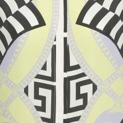 مملوكة مسبقًا فستان فيرساتشي قميص حرير مطبوع متعدد الألوان مقاس وسط (ميديوم)