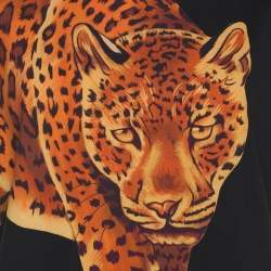 مملوكة مسبقًا تي شيرت فيرساتشي جيرسي طباعة نمر متعدد الألوان مقاس صغير