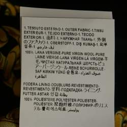 Pre Owned Versace Black Wool Felt Belted Midi Coat XS