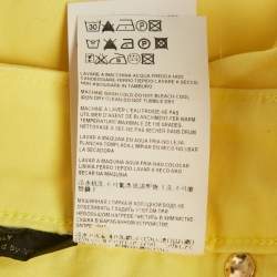 Pre Owned بنطلون جينز فيرساتشي قطني أصفر ملائم عادي مقاس صغير بخصر 28 بوصة