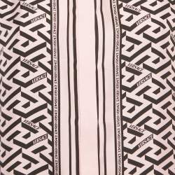 مملوكة مسبقًا Versace Pink Print Silk Full Sleeve Shirt M