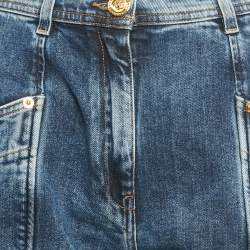 مملوكة مسبقًا Versace Blue Denim Straight Jeans S/Waist 26"