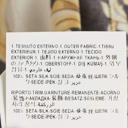 Pre Owned Versace Black/Yellow Barocco Print Pleated Mini Skirt S