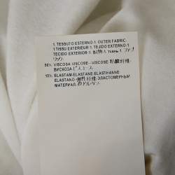 مملوكة مسبقًا Versace White Medusa Embellished Jersey T-Shirt S