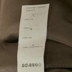 Pre Owned Versace Grey Silk Belted Halter Neck Mini Dress S