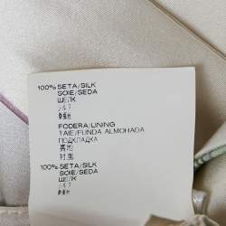 مملوكة مسبقًا Versace White Underwater Barocco Print Silk Strappy Dress S