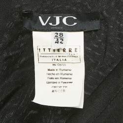 مملوكة مسبقًا فستان في رساتشي VJC جيرسي أسود بكشكشة مقاس متوسط (ميديم)