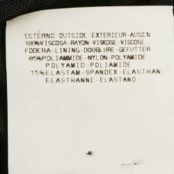 مملوكة مسبقًا فستان فيرساتشي VJC جيرسي أسود بكشكشة مقاس متوسط (ميديم)