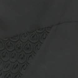 مملوكة مسبقًا Versace Black Crepe Lace Detail Maxi Dress M