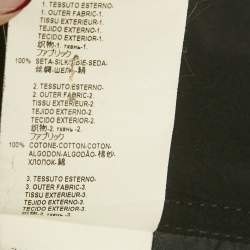 مملوكة مسبقًا Versace Black Crepe Lace Detail Maxi Dress M