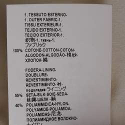 Pre Owned Versace Off-White Crepe Back Detail Mini Dress M