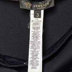 Pre Owned Versace Underwear Black Cotton & Jersey Gym Top/Leggings Set M