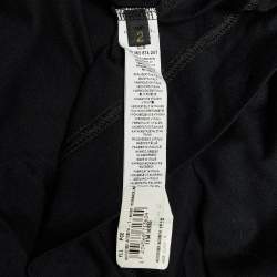 Pre Owned Versace Underwear Black Cotton & Jersey Gym Top/Leggings Set M