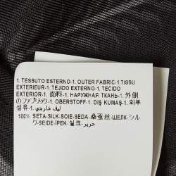 Pre Owned Versace Monochrome Barocco Print Silk Shirt S