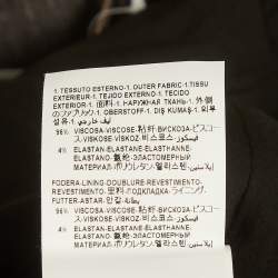 Pre Owned Versace Black Crepe Medusa Detail Ruche Midi Dress S