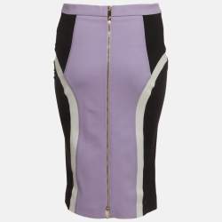 Pre Owned Versace Multicolour Jersey Pencil Skirt M