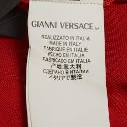 Pre Owned كارديجان فيرساتشي مزيج صوف أحمر مقاس وسط (ميديم)