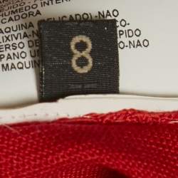 Pre Owned كارديجان فيرساتشي مزيج صوف أحمر مقاس وسط (ميديم)