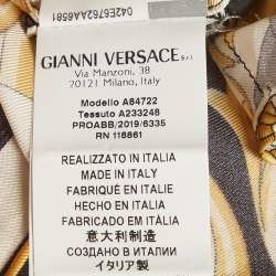 Pre Owned Versace Multicolor Baroque Print Button Front Shirt XS