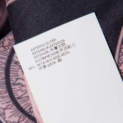 Versace Collection Multicolor Sun and Crystals Motif Printed Silk Blouse M