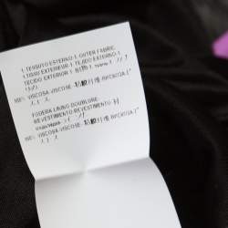 Pre Owned تنورة فيرساتشي تريكو سترترش أسود تيوليب ملتفة S