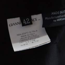Pre Owned Versace Black Wool Tailored Blazer M