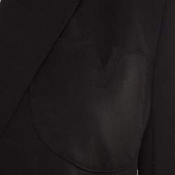 Pre Owned Versace Black Wool Tailored Blazer M