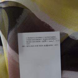 Pre Owned قميص فيرساتشي كولكشن حرير شفاف مخطط متعدد الألوان بأزرار لؤلؤ مزينة بلا أكمام M