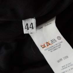 Pre Owned Versace Multicolor Floral Print Stretch Knit Off Shoulder Top M